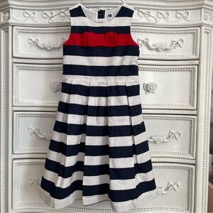 Janie and Jack red white blue dressy dress size 6 sleeveless patriotic 4th